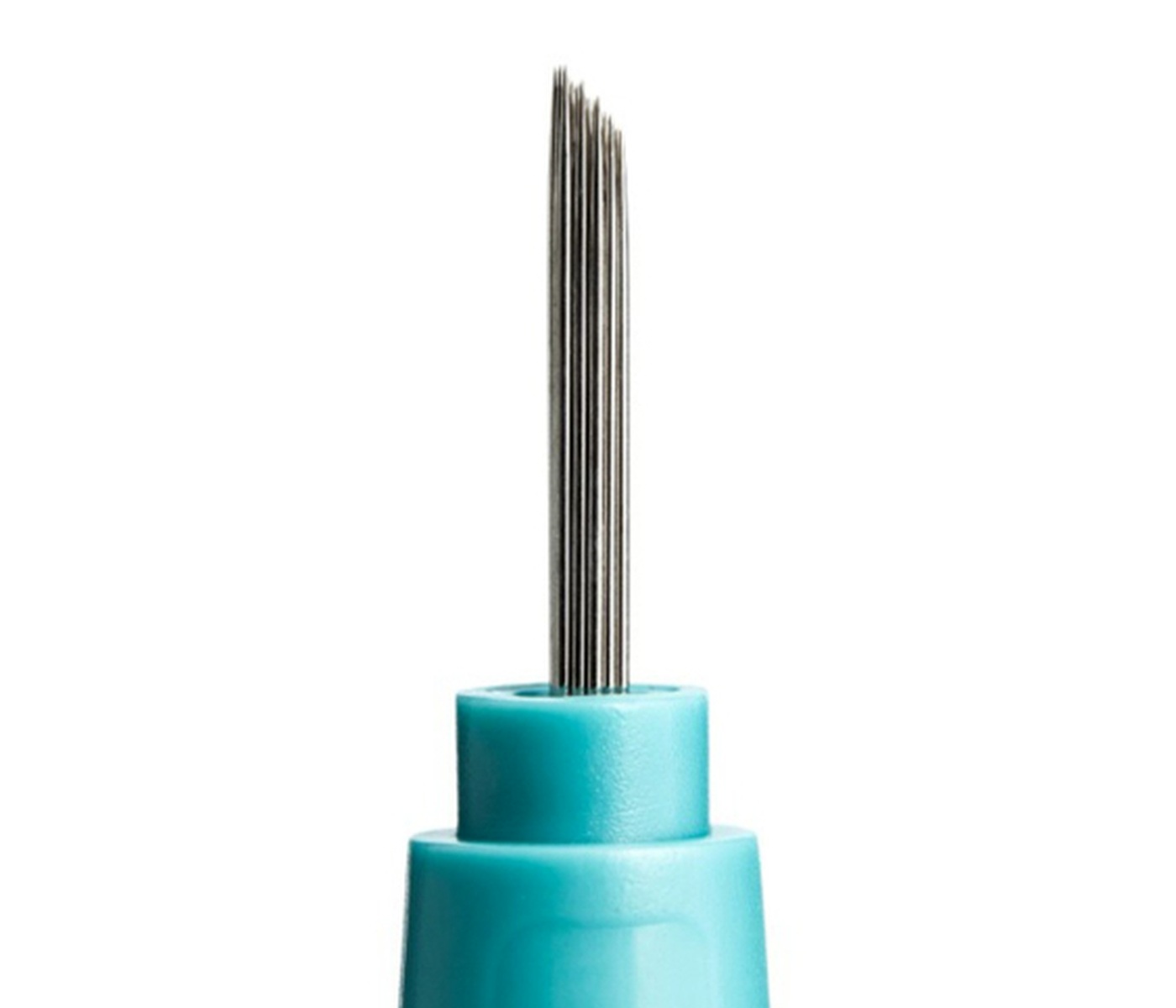 Close-up of professional microblading blade