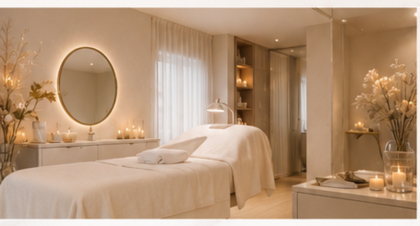 Luxury salon treatment room